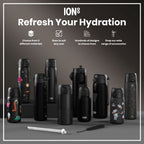 Leak Proof Thermal Steel Water Bottle, Insulated, Black, 320ml (11oz)