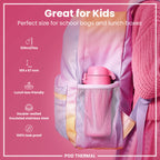 Leak Proof Thermal Steel Water Bottle, Insulated, Rose Bloom, 320ml (11oz)