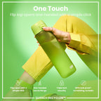 Leak Proof 1 litre Water Bottle, Recyclon, Green, 1L