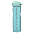 Leak Proof 1 Litre Water Bottle with Times to Drink, Recyclon, Sonic Blue, 1L