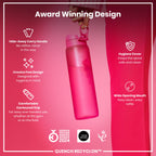 Leak Proof 1 litre Water Bottle, Recyclon, Pink, 1L