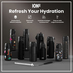 Leak Proof 1 litre Water Bottle, Recyclon, Black, 1L