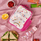 Kids Lunch Bag, Insulated, Unicorn Rainbows, Medium