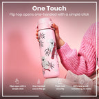 Leak Proof Slim Thermal Steel Water Bottle, Insulated, Koala, 500ml (17oz)