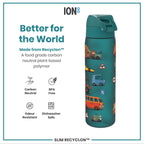 Leak Proof Slim Water Bottle, Recyclon, Automobile, 500ml (18oz)
