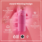 Insulated Steel, Travel Mug, Rose Bloom, 360ml