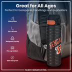 Leak Proof NFL Water Bottle, Stainless Steel, Cincinnati Bengals, 600ml (20oz)