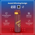 Leak Proof NFL Water Bottle, Stainless Steel, Washington Commanders, 600ml (20oz)