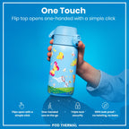 Leak Proof Thermal Steel Water Bottle, Insulated, Butterfly Catcher, 320ml (11oz)