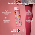 Leak Proof Slim Water Bottle, Recyclon, Dogs, 500ml (18oz)