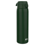 Leak Proof 1 Litre Thermal Water Bottle, Insulated Steel, Dark Green, 1L