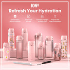 Leak Proof Slim Water Bottle, Stainless Steel, Fairies, 600ml (20oz)