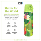 Leak Proof Slim Water Bottle, Stainless Steel, Bugs Life, 600ml (20oz)