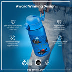 Leak Proof Kids Water Bottle, Recyclon, Cats, 350ml (12oz)
