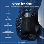 Leak Proof Thermal Steel Water Bottle, Insulated, Squiggly Line, 320ml (11oz)