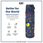 Leak Proof Slim Water Bottle, Recyclon, Birds, 500ml (18oz)