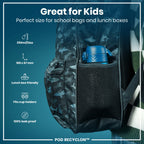 Leak Proof Kids Water Bottle, Recyclon, Red Pandas, 350ml (12oz)
