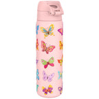 Leak Proof Slim Water Bottle, Stainless Steel, Butterfly, 600ml (20oz)