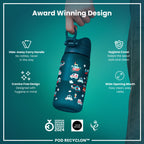 Leak Proof Kids Water Bottle, Recyclon, Rescue Vehicles, 350ml (12oz)