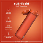 Leak Proof 1 litre Water Bottle, Recyclon, Hearty Orange, 1L