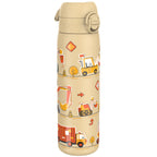 Leak Proof Slim Water Bottle, Stainless Steel, Diggers, 600ml (20oz)