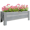 Wooden Garden Raised Bed Planter Grow Containers Pot, 100x36.5x36cm
