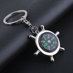 Creative Rudder Compass Style Keychain, Rudder Compass