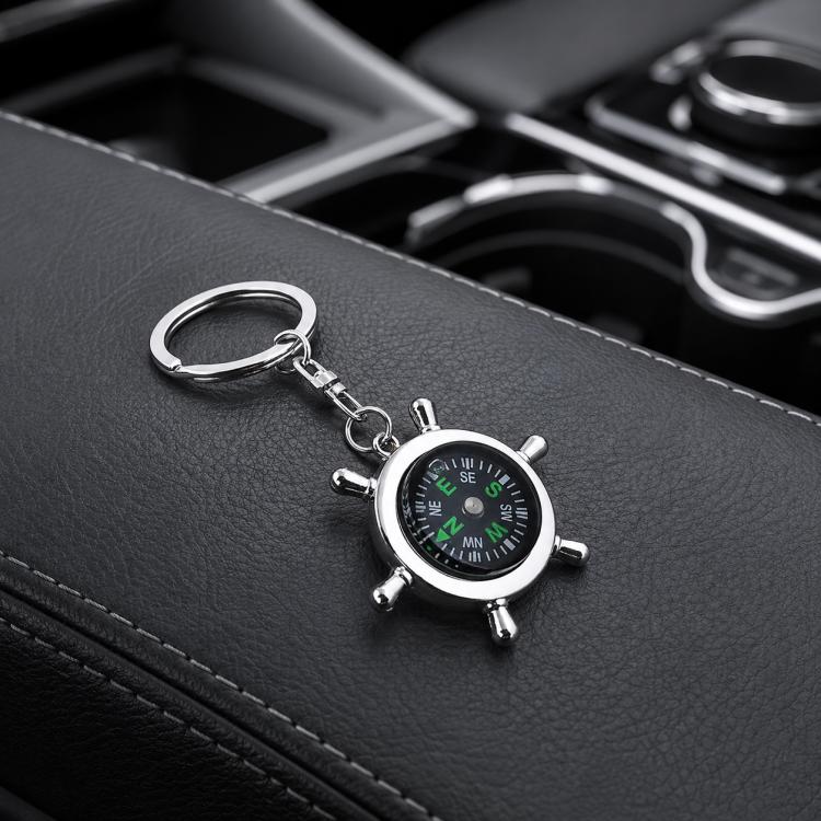 Creative Rudder Compass Style Keychain, Rudder Compass Rudder Compass