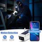 T13-2 1080P HD Solar Powered 2.4GHz WiFi Security Camera without Battery, Support Motion Detection, Night Vision, Two Way Audio, TF Card, T13-2 without Battery