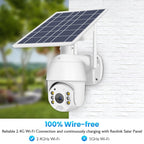T16 1080P Full HD 4G (EU Version) Network Monitoring Solar Powered Camera, Support PIR + Radar Alarm, Night Vision, Two Way Audio, TF Card, 4G (EU Version)