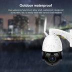 QX5 2.0 Million Pixels 1080P HD 20X Zoom Wireless WiFi Dome Smart Camera, Support Infrared Night Vision / Motion Detection / Voice Intercom / TF Card, AU Plug, WiFi Version