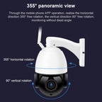 QX5 2.0 Million Pixels 1080P HD 20X Zoom Wireless WiFi Dome Smart Camera, Support Infrared Night Vision / Motion Detection / Voice Intercom / TF Card, AU Plug, WiFi Version