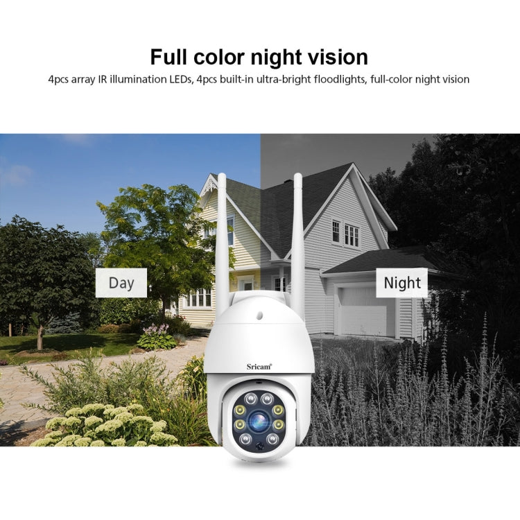 Sricam SP028 1080P HD Outdoor PTZ Camera, Support Two Way Audio / Motion Detection / Humanoid Detection / Color Night Vision / TF Card, US Plug, SP028 AU Plug, SP028 EU Plug, SP028 UK Plug, SP028 US Plug – TPU