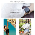 CAMSOY C9 HD 1280 x 720P 70 Degree Wide Angle Wireless WiFi Wearable Intelligent Surveillance Camera, Support Infrared Right Vision & Motion Detection Alarm & Loop Recording & Timed Capture, C9 – Magnetic