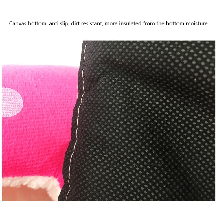 Strawberry Shaped Foldable Short Plush Pet House Nest, Size: L, Red, Size L, Pink, Size L, Purple, Size L