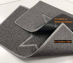 "Star" Embossed Loofah Textured Spaghetti Doormat