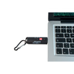 Basic Nature LED Keychain 'USB' Black