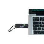 Basic Nature LED Keychain 'USB' Black