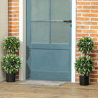 Set of 2 Potted Artificial Plants with Lavender Flowers