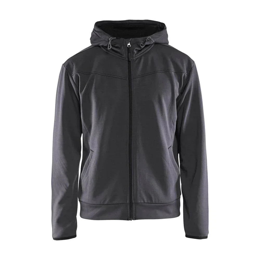Blåkläder 3363 Work Hoodie with Full Zip Mid grey Black