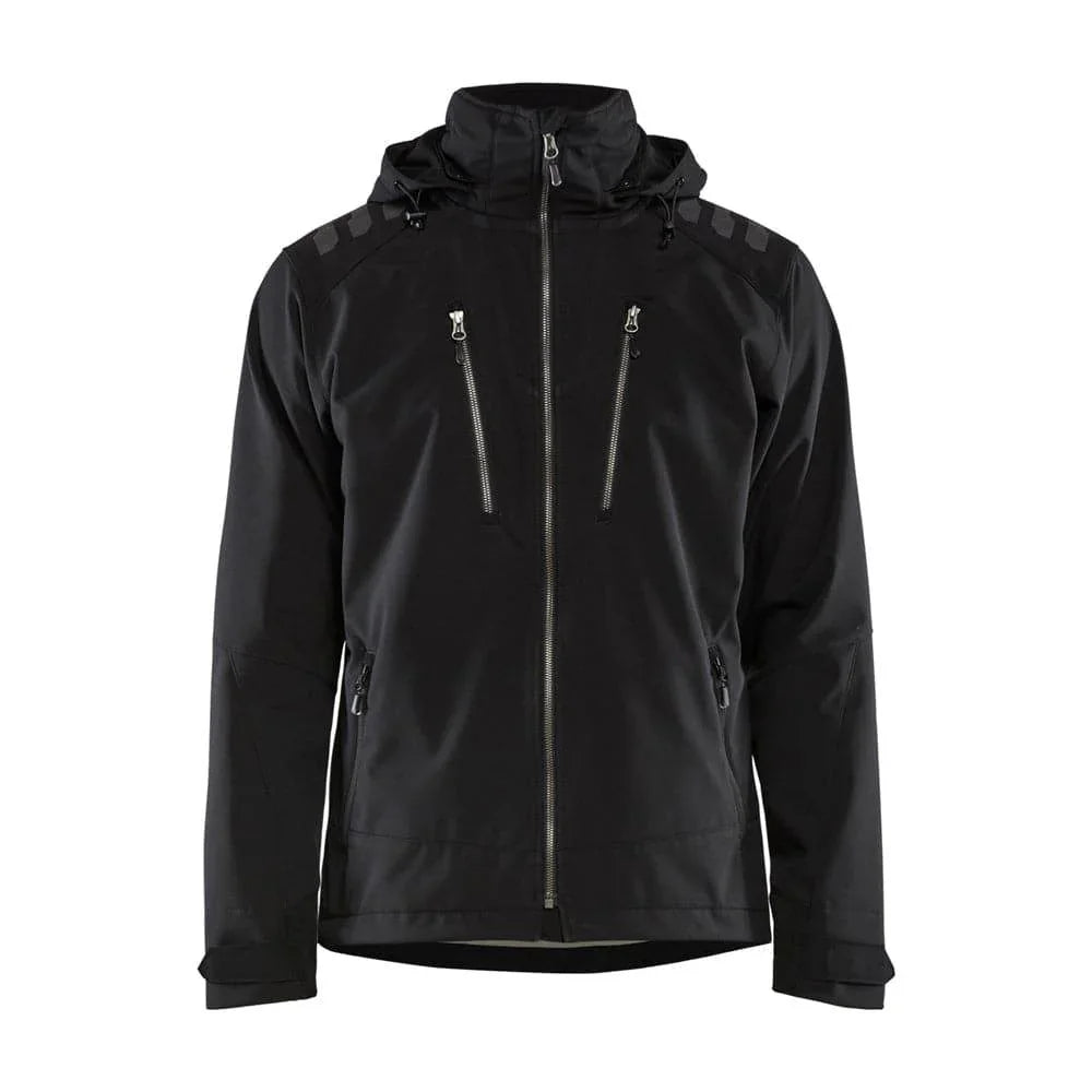 Blåkläder 4749 Stretch Hooded Softshell Jacket, wind and waterproof fabric Black