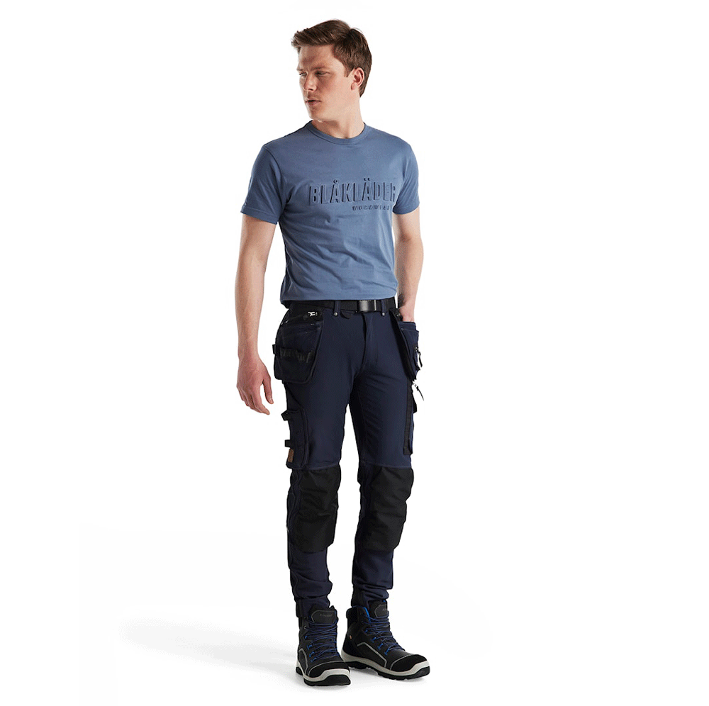 Blaklader 1998 Craftsman X1900 Holster Pocket 4-Way Stretch Work Trousers Dark navy Black