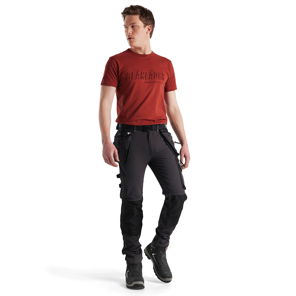 Blaklader 1998 Craftsman X1900 Holster Pocket 4-Way Stretch Work Trousers Dark grey black