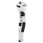 Blaklader 1089 4-Way Stretch Painters Work Trousers White/Dark Grey, 34" Waist Short Leg