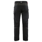 Blaklader 1422 4-Way Stretch Service Work Trousers Black / Red