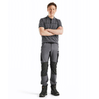 Blaklader 1422 4-Way Stretch Service Work Trousers Mid Grey / Black