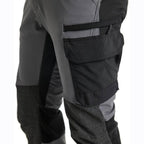 Blaklader 1422 4-Way Stretch Service Work Trousers Mid Grey / Black