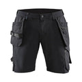 Blaklader 1520 Craftsmen 4-Way Stretch Work Shorts with Holster Pockets Black Dark grey