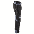 Blaklader 1555 Holster Pocket Craftsmen Work Trousers Black / Grey
