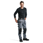 Blaklader 1555 Holster Pocket Craftsmen Work Trousers Grey / Black